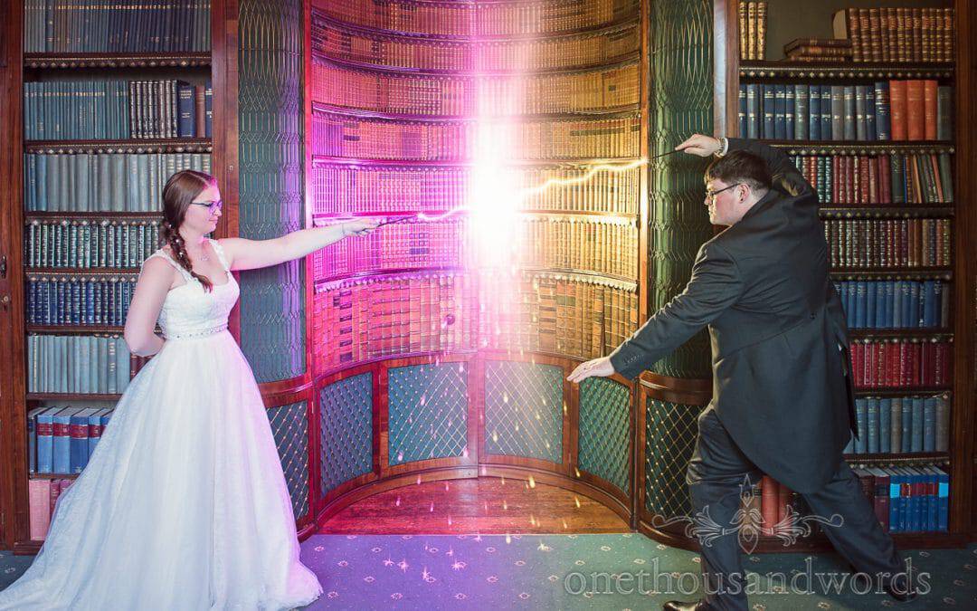 Harry Potter wedding at Upton House wedding venue with Jen and Mike