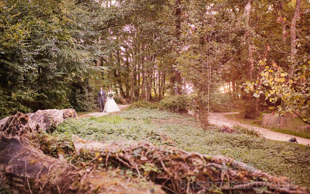Woodland Lulworth Castle Wedding Photos with Harriet and Lee